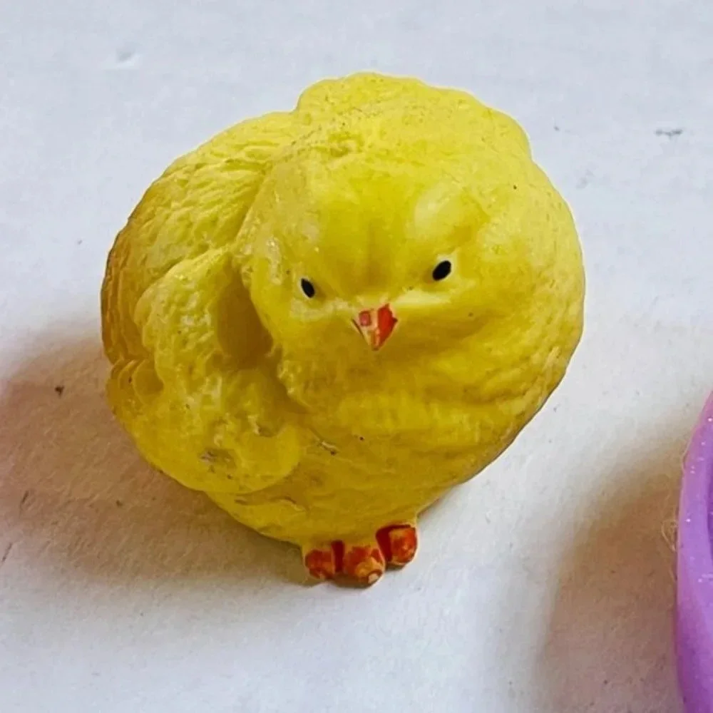 Assorted Rubber Kids Toy Bright Color Pink Yellow Chick Star Bunny Rabbit Moon